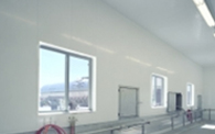 Extrutech Panels on Transfer Room Walls & Ceiling