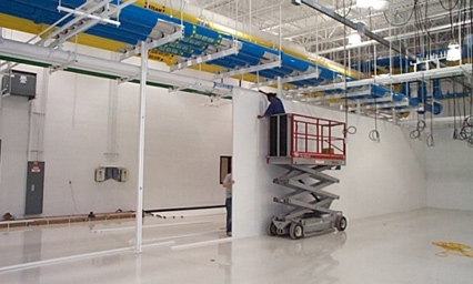 Extrutech Demountable Wall Panel Installation