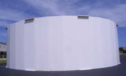 Extrutech 9' high x 30' diameter tank