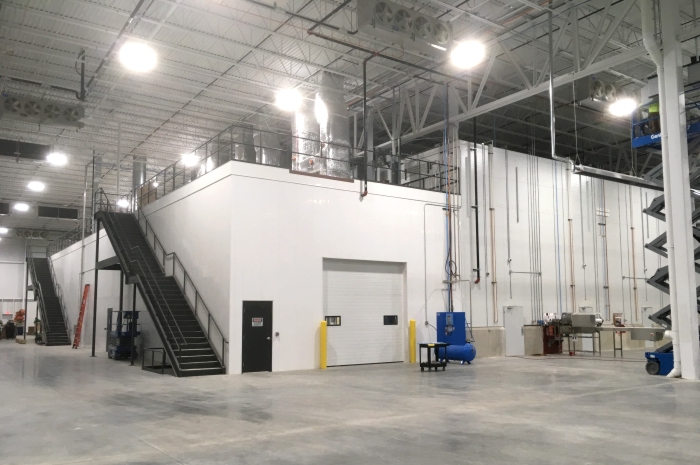 Food Process Room using Extrutech Concrete FORM Panel System