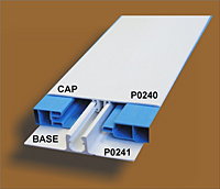 Two Part H-Bar Cap and Base Trim