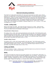 Material Estimating Guidelines