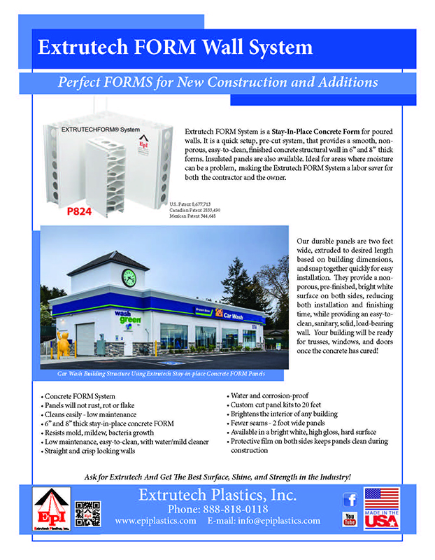 Extrutech Plastics Extrutech FORM Wall System