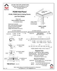 Panel & Trim Details Installation Instructions