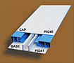 Two Part H-Bar Cap and Base Trim