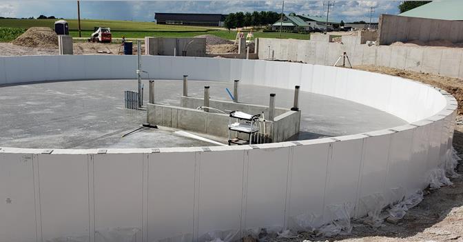 Extrutech FORM Wall System for Rotary Support Walls